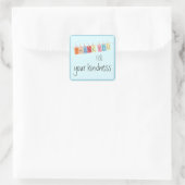 Dank u voor uw vriendelijkheid Stickers (Tas)