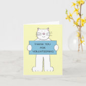 Dank U voor uw Vrijwilligerswerk Kaart (Gele Bloem)