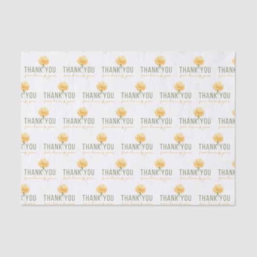 Dank u voor uw weefselpapier tissuepapier (Voorkant)