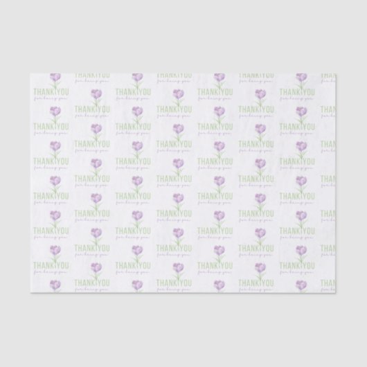 Dank u voor uw weefselpapier tissuepapier (Voorkant)