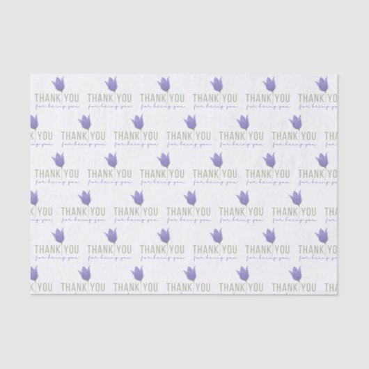 Dank u voor uw weefselpapier tissuepapier (Voorkant)