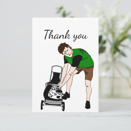 Dank u voor uw werk, onderhoud in de stad, Handyma Bedankkaart (Staand voorkant)