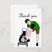 Dank u voor uw werk, onderhoud in de stad, Handyma Bedankkaart (Voorkant / Achterkant)