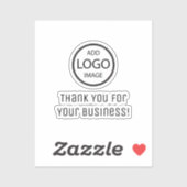 Dank u voor uw zakelijke | Bedrijfssticker Sticker (Vel)
