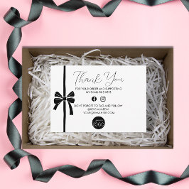 Dank u voor uw zakelijke Logo Informatiekaartje