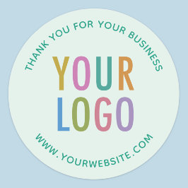 Dank U Voor Uw Zakelijke Stickers Logo Groen