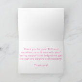 Dank u voor uw zorg, koning Charles Spaniel Bedankkaart (Binnen)