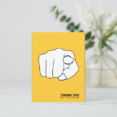 Dank u voor vrijwilligerswerk hand illustratie briefkaart (Staand voorkant)