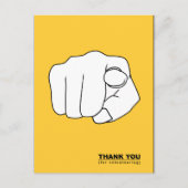 Dank u voor vrijwilligerswerk hand illustratie briefkaart (Voorkant)