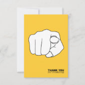 Dank u voor vrijwilligerswerk hand illustratie kaart (Voorkant)