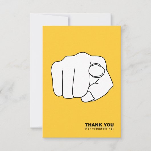 Dank u voor vrijwilligerswerk hand illustratie kaart (Voorkant)