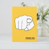 Dank u voor vrijwilligerswerk hand illustratie kaart (Staand voorkant)