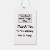 Dank u voor WorshIping met ons vandaag Cadeaulabel (Voorkant)