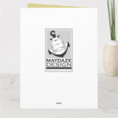 dank u voor zich het aanmelden bedankkaart (Achterkant)