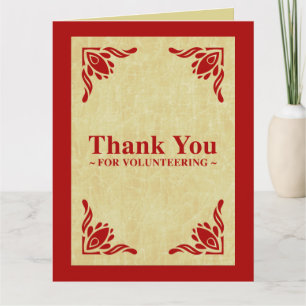 dank u voor zich het aanmelden bedankkaart