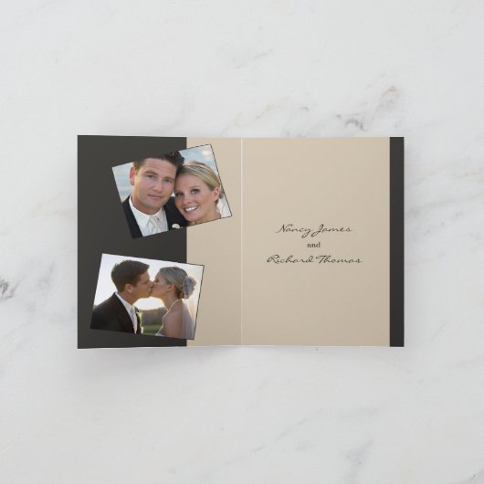 Dank U Vouwkaart Uitnodiging (Binnen)