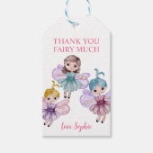 Dank u vrij veel kleurrijke verjaardag cadeaulabel (Voorkant)