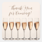 Dank u Vrijgezellenfeest bruiloft gunst Sticker (Voorkant)