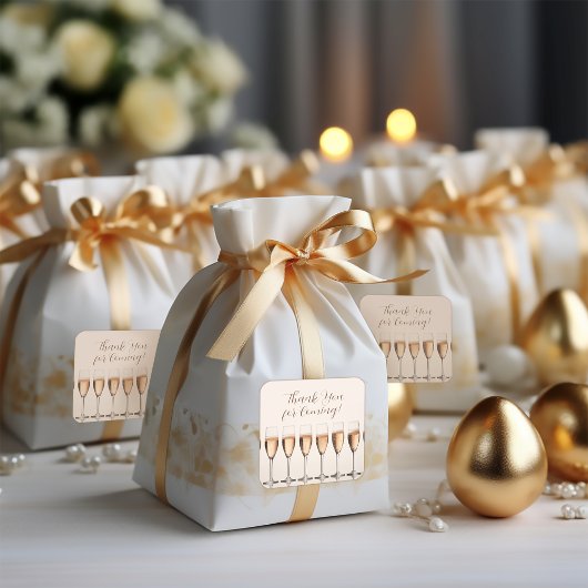 Dank u Vrijgezellenfeest bruiloft gunst Sticker