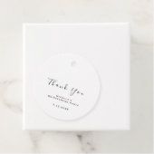 Dank u Vrijgezellenfeest Sweet 16th White Eenvoudi Bedankjes Labels (In situ)