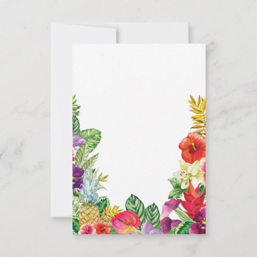 Dank u Vrijgezellenfeest Tiki Aloha Luau Cards Kaart (Achterkant)