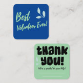 Dank u Vrijwilligersnota Kaart: Notitiekaartje (Voorkant / Achterkant)