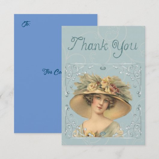 Dank u,  vrouw dank u kaart (Voorkant / Achterkant)