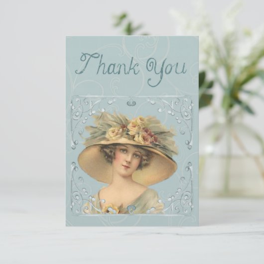 Dank u,  vrouw dank u kaart (Staand voorkant)