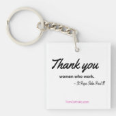 Dank u, vrouwen die sleutelhanger werken (Voorkant)