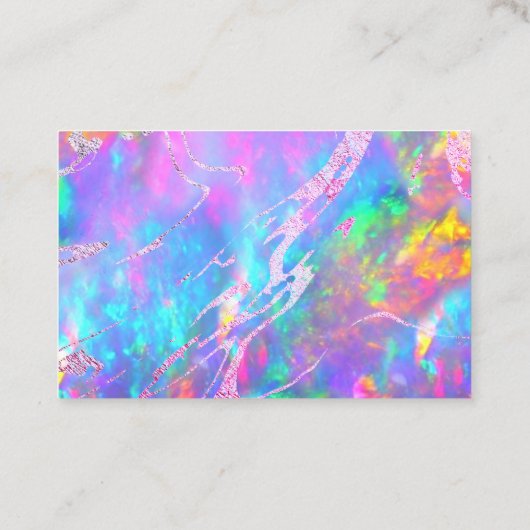 Dank u Vuur Opal Achtergrond visitekaartje (Achterkant)