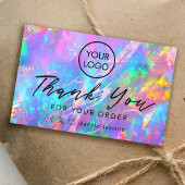 Dank u Vuur Opal Achtergrond visitekaartje