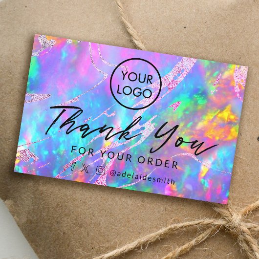 Dank u Vuur Opal Achtergrond visitekaartje