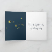 Dank u vuurvliegjes in glazen pot kaart (Binnen)