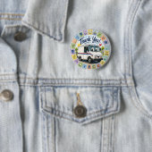 Dank u waardering postarbeiders ronde button 5,7 cm (In situ)