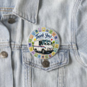 Dank u waardering postarbeiders ronde button 7,6 cm (In situ)