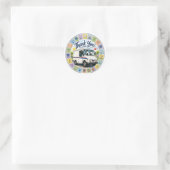 Dank u waardering postarbeiders  ronde sticker (Tas)