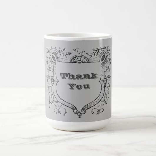 Dank u  waardering van het Lijst van de Schildwijn Koffiemok (Center)