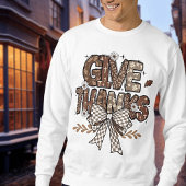 "Dank U" warme sweatshirt voor heren