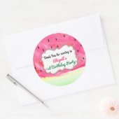 Dank u watermeloen Party Favor sticker label (Envelop)