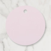 Dank u Waterverf Balloons Roze Bedankjes Labels (Achterkant)