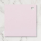 Dank u Waterverf Balloons Roze Bedankjes Labels (Achterkant)