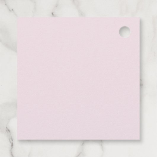 Dank u Waterverf Balloons Roze Bedankjes Labels (Achterkant)