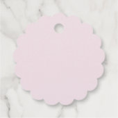 Dank u Waterverf Balloons Roze Bedankjes Labels (Achterkant)