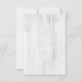 Dank u Waterverf Bloemenbruiloft 3-foto kaart (Achterkant)