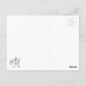 Dank u Waterverf Branches Briefkaart (Achterkant)