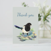 Dank u Waterverf Curieuze Natuur van de vogelpest Bedankkaart (Staand voorkant)