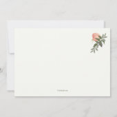 Dank u Waterverf Floral Bedankkaart (Achterkant)