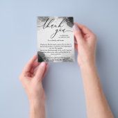 Dank u waterverf handtekening aangepaste foto's flyer (Hand)