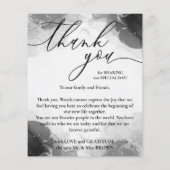 Dank u waterverf handtekening aangepaste foto's flyer (Achterkant)