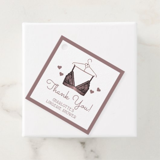 Dank u Waterverf Lingerie Vrijgezellenfeest Bedankjes Labels (In situ)